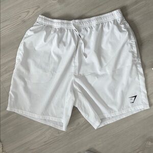 Men’s Gymshark XL Lightweight Arrival 7” Shorts - White